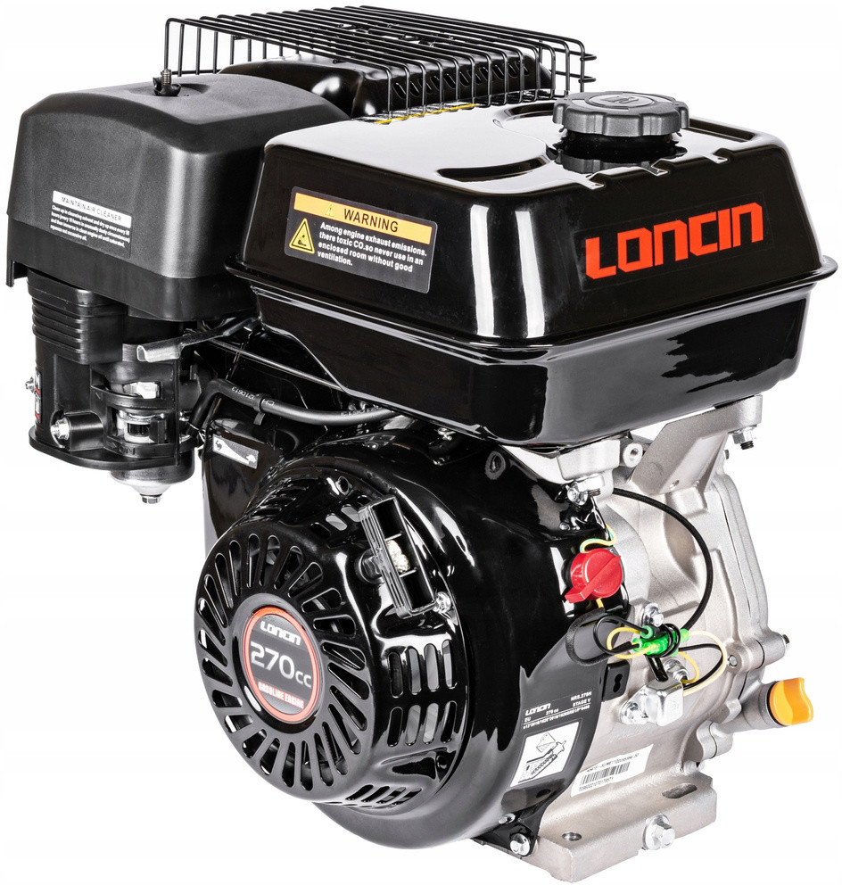 Loncin Polska SILNIK G270F-A SPALINOWY BENZYNOWY 9 KM WAŁ 25 mm MOTOR - EWIMAX HONDA GX270 - OFICJALNY DYSTRYBUTOR - AUTORYZOWANY DEALER G270F-A