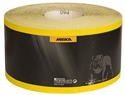 Mirka Mirka Yellow papier ścierny rolka ścierna / 115 mm x 50 m / P240 / szlifowania twardego drewna, miękkiego drewna, koloru, szpachelki, tworzywa sztucznego / 1 rolka 1651100125Y