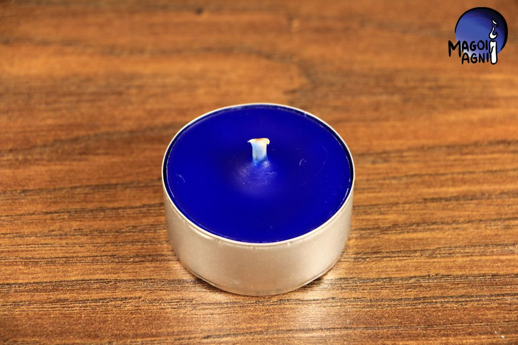 Magoi Agni Tealight - świeca z wosku herbaciarka - niebieska drim89