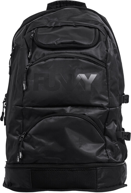 Funky Trunks Funky Trunks Expandable Elite Squad Plecak, back to black  2021 Akcesoria do pływania FYG012N02480-OSFA