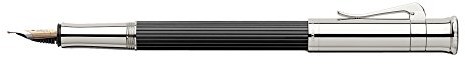 Graf von Faber-Castell Classic 145550 wieczne pióro, heban stalówka M, czarne 145550