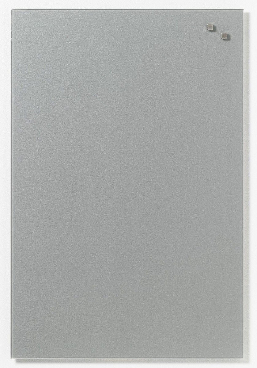 NAGA Szklana tablica magnetyczna srebrna 40x60 cm 10503 10503