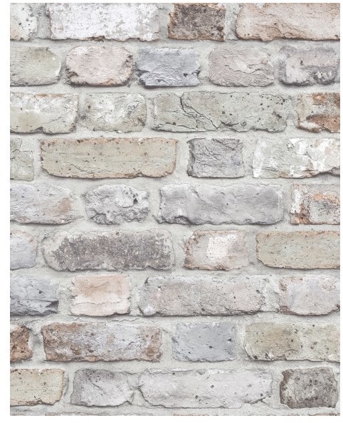 Tapeta flizelinowa Rusty Brick szara FC2501