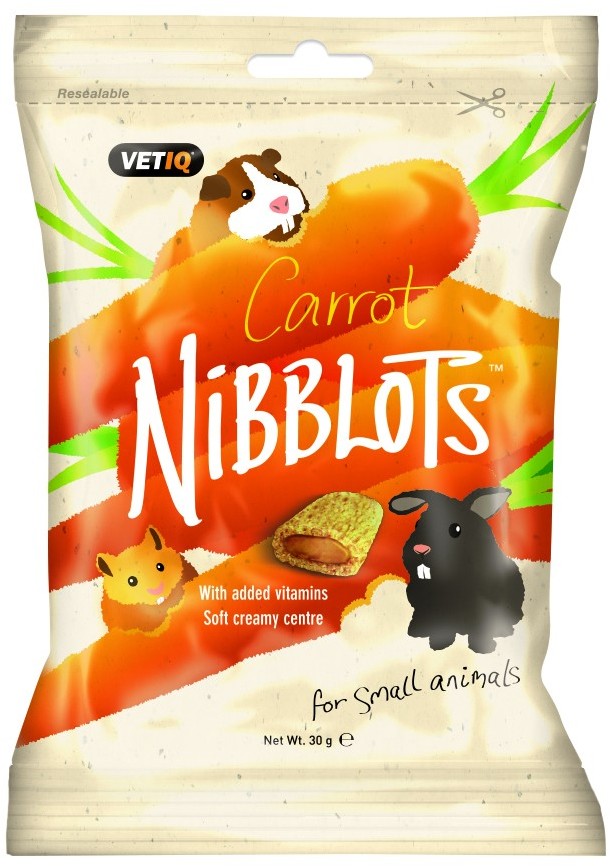 Animals Vetiq by Mark&Chappell Vetiq Przysmaki dla gryzoni Marchew Nibblots For Small Carrot 30g