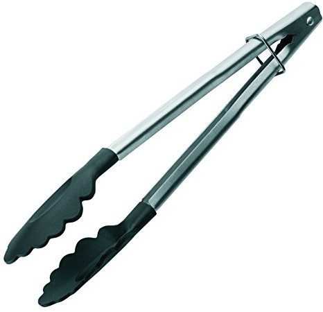 Ibili szczypcami stal nierdzewna/tworzywo sztuczne Kolor czarny/srebrny, srebrny/czarny, 24 cm 741824