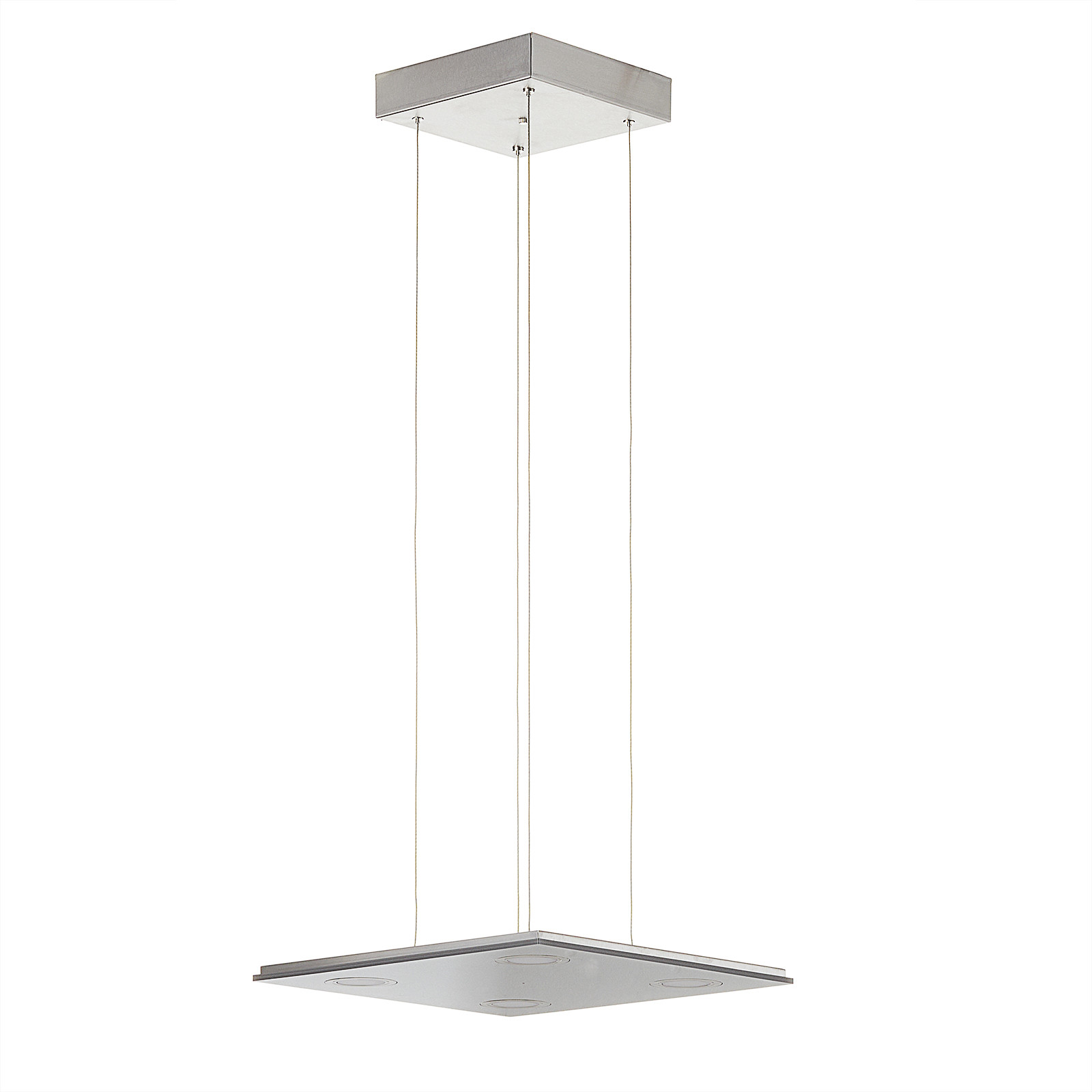 Evotec Kwadratowa lampa wisząca LED Pano, metal
