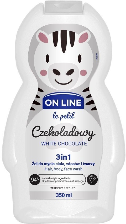 On Line LE PETIT ŻEL 3W1 DLA DZIECI 350ML CZEKOLADOWY
