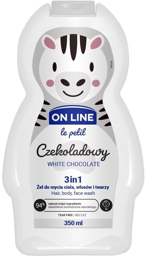 On Line LE PETIT ŻEL 3W1 DLA DZIECI 350ML CZEKOLADOWY