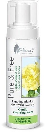 Ava Labolatorium Laboratorium Pure&Free pianka do mycia róża japońska 150ml