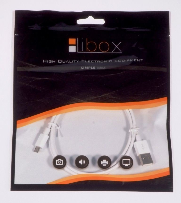 Libox Kabel USB Libox microUSB 1m biały LB0067B