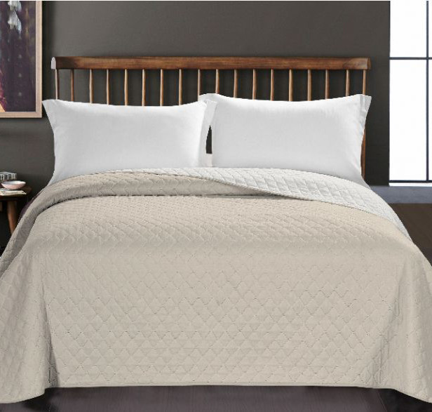 DecoKing Narzuta Axel - Beżowo-Biały 170x210 cm