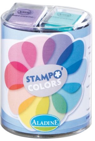 Unbekannt aladine 45126  Kit poduszka do stempli  pastelowe kolory 03330