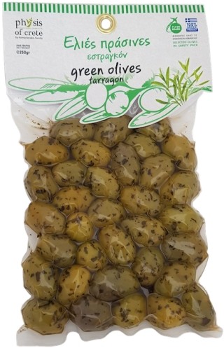 Physis of Crete Oliwki zielone niedrylowane z estragonem 250g 1398
