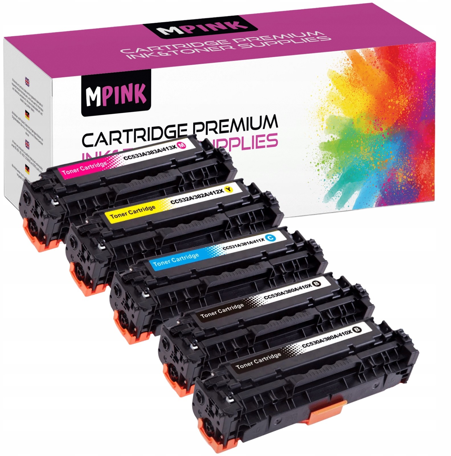 5 Tonery do Hp CC530A-533 CP2020 CP2025 CM2320