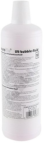 Eurolite Żel do baniek mydlanych UV 1 l żółty | aktywne działanie promieni UV | do standardowych maszyn do baniek mydlanych | czarne światło | Made in Germany 51705210