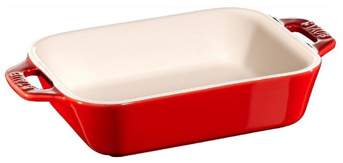 Staub Staub -prostokątny półmisek ceramiczny, czerwony 40510-813-0