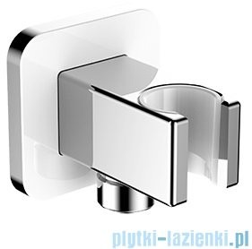 OMNIRES przyłącze kątowe do węża prysznicowego chrom/biały 8815CRB
