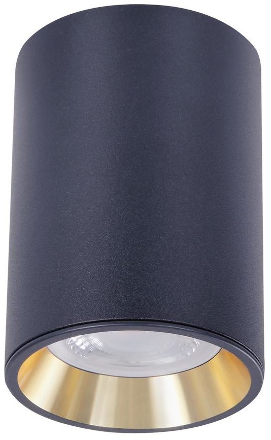 SpectrumLED Chloe Mini Gu10 Ip20 Okrągła Korpus Czarny Środek Złoty Obwódka Czarna SLIP005016