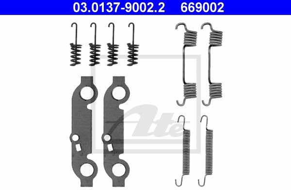 ATE ZESTAW INSTALACYJNY SZCZĘK 03.0137-9002.2 MERCEDES W126 500 SE,SEL 89-91