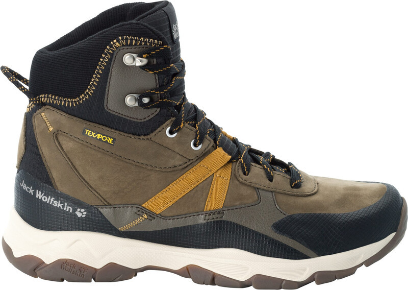 Jack Wolfskin Pathfinder Texapore Mid Shoes Men, brązowy/szary UK 9 | EU 43 2021 Buty codzienne 4048571-5298090