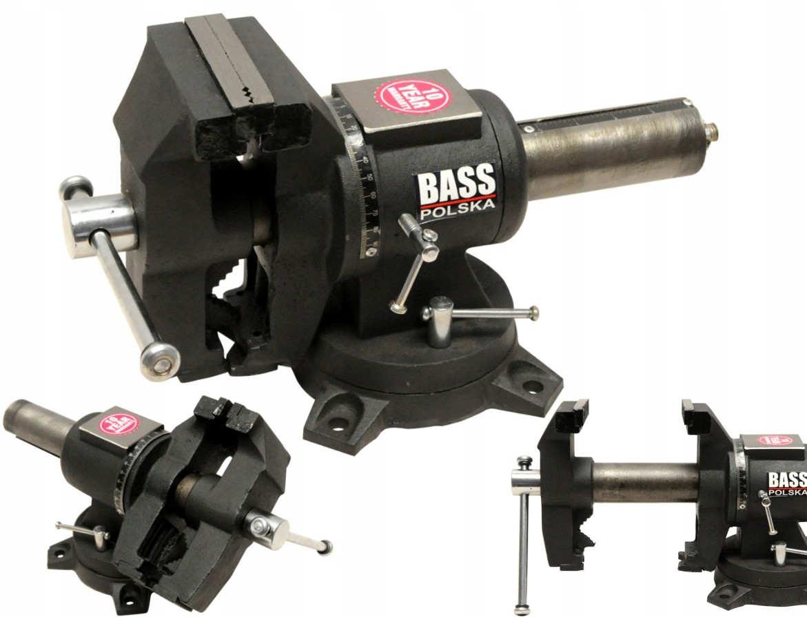 BASS Obrotowe Imadło Rur Wielofunkcyjne 100mm 4''