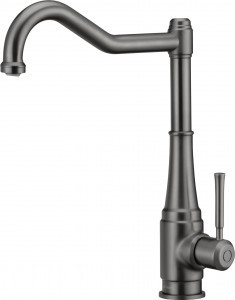 Deante BQT D63M BATERIA TAMIZO TITANIUM ZLEWOZMYWAKOWA Z PROSTOKĄTNĄ WYLEWKĄ