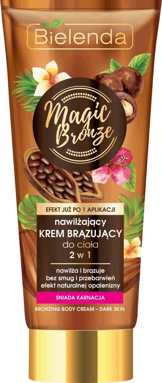 Bielenda Magic Bronze Nawilżający Krem Brązujący do Ciała 2w1 Śniada Karnacja Nowa Edycja 200ml BIEL-7932