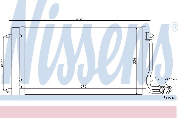 NISSENS Skraplacz, klimatyzacja NISSENS 940093