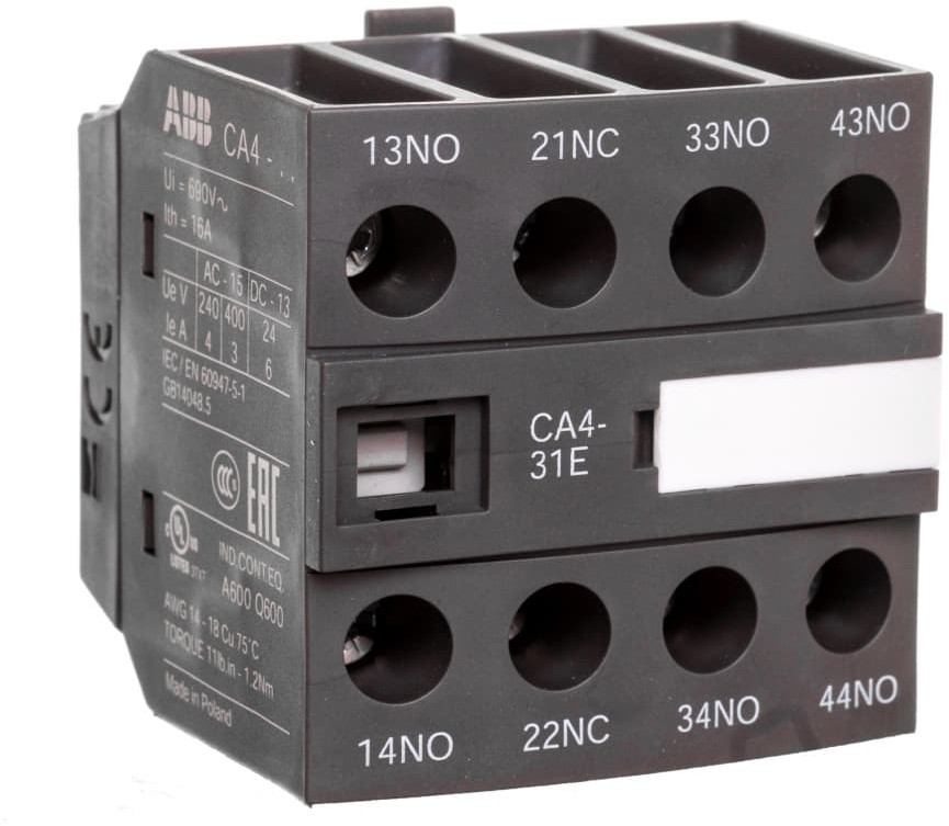 ABB Styk pomocniczy 3Z 1R montaż czołowy CA4-31E 1SBN010140R1031 1SBN010140R1031