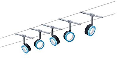 Paulmann 3982 system wire BlueLED 5 X 4 W Biały/Chrom Matt 230/12 V lina lina lampa lampa lampa sufitowa lampa sufitowa oświetlenie LED 3982