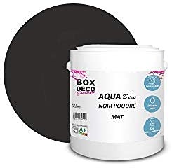 BOX DECO COULEURS Farba akrylowa o wyglądzie matowej Aqua Deco - 2,5L / 25m, czarna pudrowa O4-2K4T-UYXJ