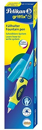 Pelikan 809177 wkład Griffix, dla osób leworęcznych, Neon Fresh Blue, 1 sztuki 809177