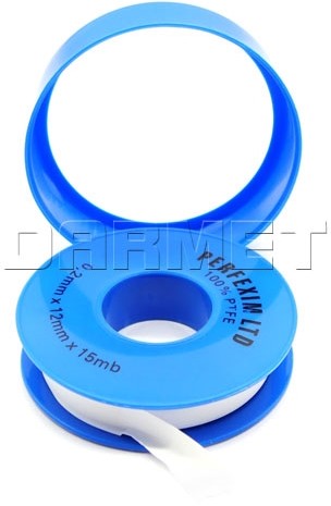Taśma teflonowa uszczelniająca do gwintów rozprężna PTFE | 0,2 x 12 mm