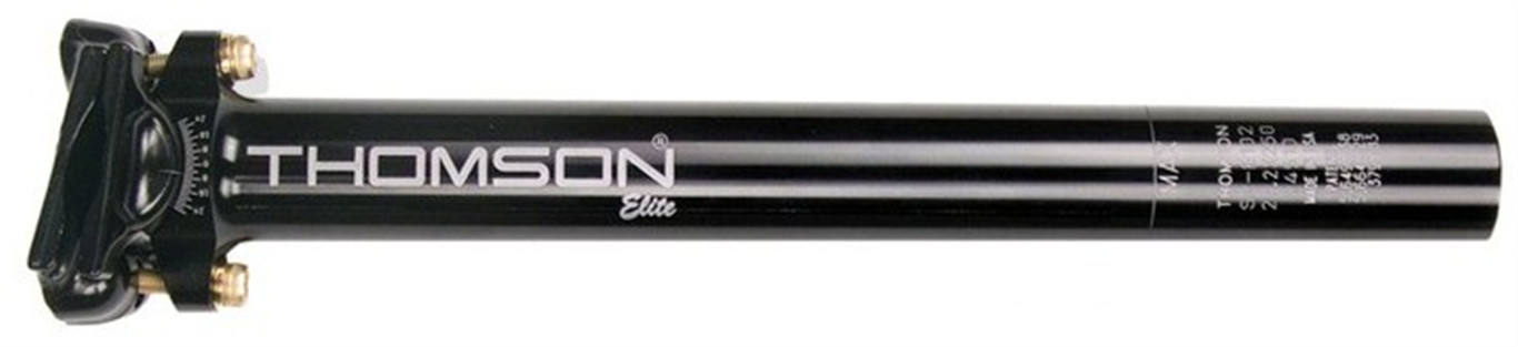 Thomson Wspornik siodła Elite czarny / Długość: 410 mm / Offset: brak / Średnica: 27,2 SP-E113 black