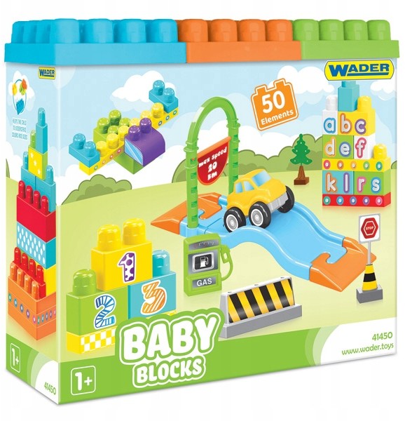 Wader Klocki Baby Blocks 50 Szt  41450
