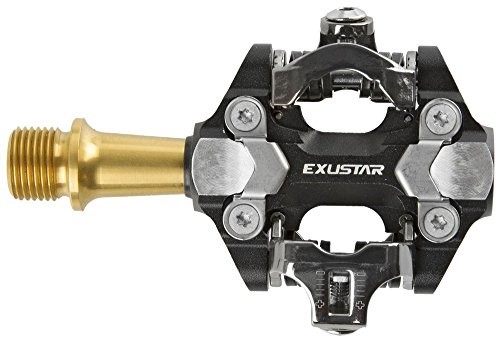 Exustar unisex E-pm222ti Clip mniej-Pedal, czarna 311864