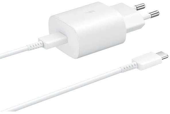 Samsung Ładowarka 25W Travel Adap EP-TA800 w/o cable white,C to C Cable