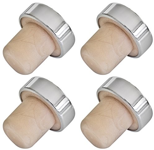 FMprofessional fmprofessional 21417 do zamykania butelki do wina, 4 jednostek, nierdzewna, beżowy, 50 x 50 x 20 cm 21417