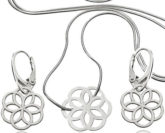 Arande SENSATION KOLCZYKI NASZYJNIK GWIAZD SREBRO ROSE 4248681337