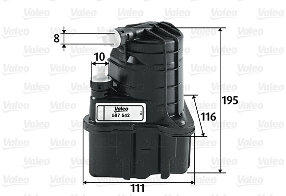VALEO filtr diesel przeplywowy 587542 587542