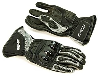 Forbikes Forbikes 53-0120XXL Letnie rękawice Skóra/Mesh Mod. Przewiewne Rozmiar XXL, Szary 53-0120XXL