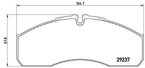 BREMBO Zestaw klocków hamulcowych, hamulce tarczowe P 50 083