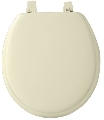 Achim Home Furnishings achim Home armatura tovystbn04 17-inch Fantasia standardowe Toilet Seat, Soft Bone