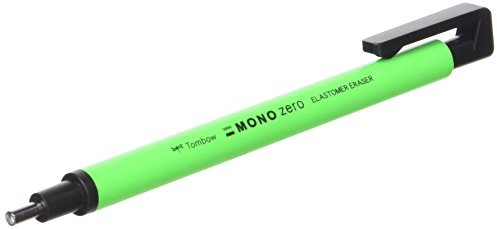 Tombow EH-kur63 precyzja gumka, Mono Zero wielokrotnego napełniania, okrągła końcówka Neon Zielony EH-KUR63