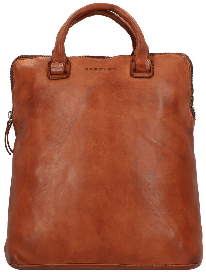 Harold's Harold's Submarine City Plecak skórzana 33 cm przegroda na laptopa cognac