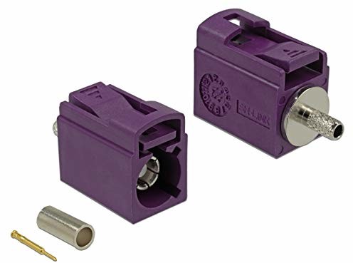 Delock FAKRA gniazdo D 21 mm krótkie do zaciskania 89702