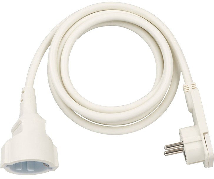 Brennenstuhl 1168980220 kabel zasilające Biały 2 m, Przedłużacz
