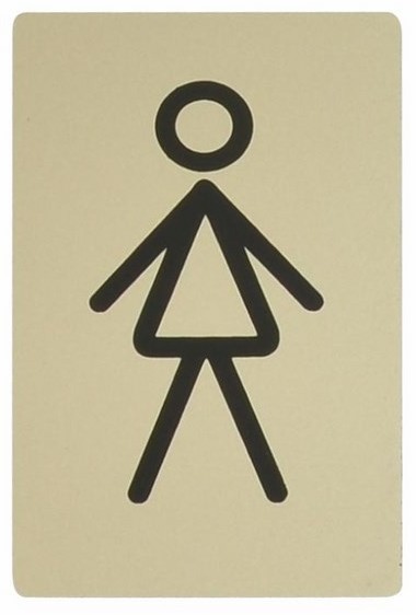 Oznaczenie WC Pani platyna