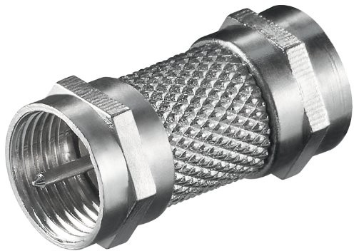 Goobay Adapter wtyk F na wtyk F, 1 szt., srebro 11371