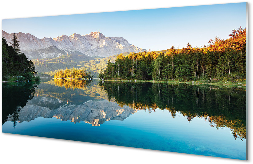 Tulup.pl Panel Szklany Niemcy Góry jezioro las 120x60cm